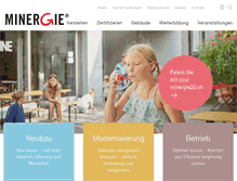 Tablet Screenshot of minergie.fr